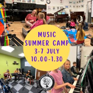 Fermata Summer Music Camp. 3-7 July 2023. 10.00am-1.30pm. €169