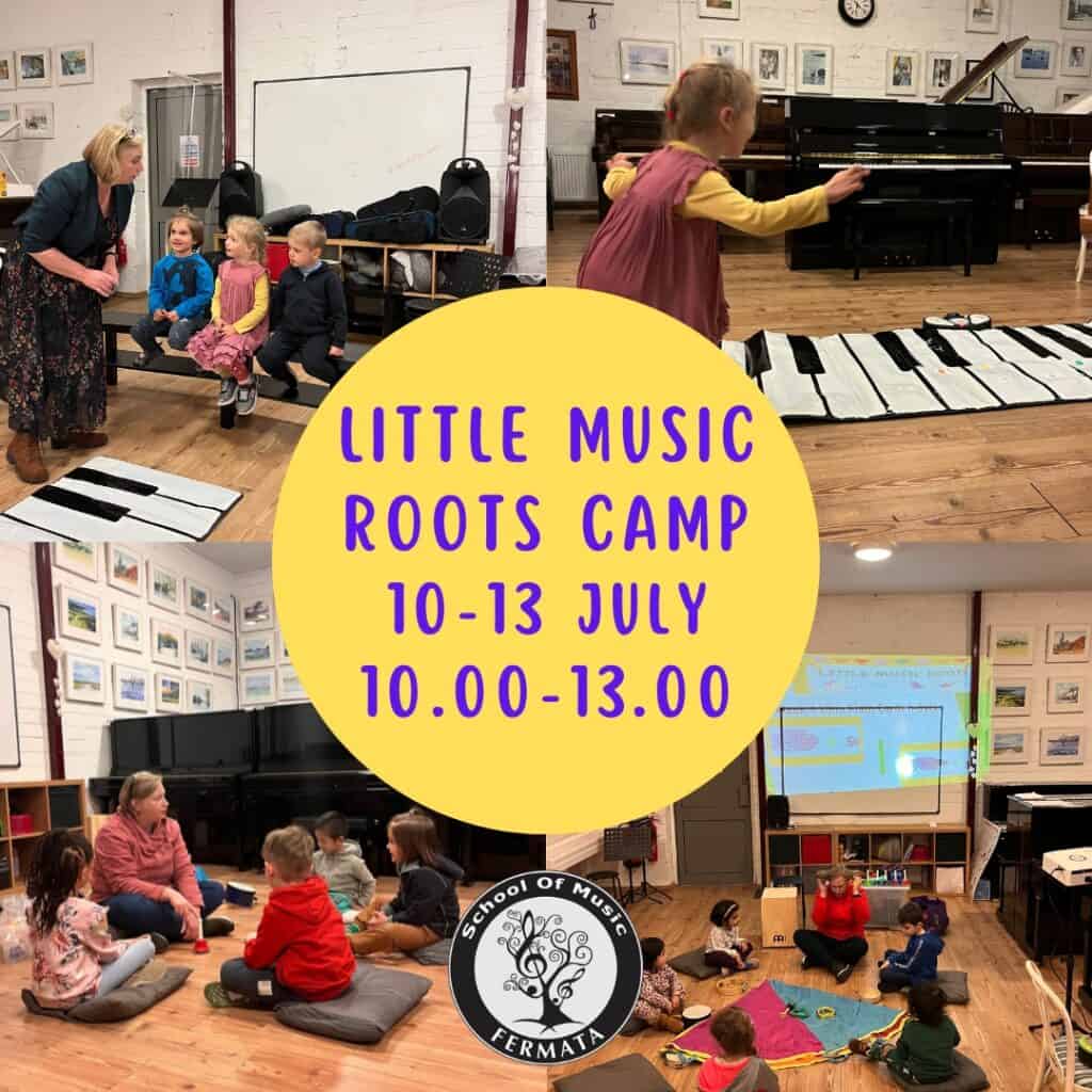 Little Music Roots Summer Camp. 10-13 July, 10.00am-1.00pm.